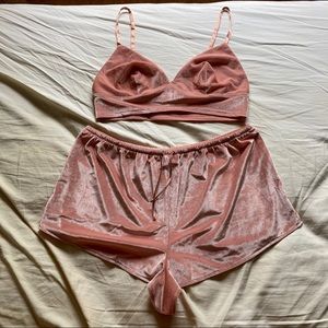 Velvet Two Piece Lounge Set